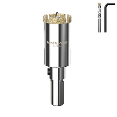 Diamantbohrer, 20mm (25/32'') Diamant-Lochsäge mit 2 Zentrierbohrer für glattes S