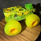 HOT WHEELS MONSTER TRUCKS, RODGER DODGER,2018 SICK STUFF,  YELLOW/GREEN 1:64  — photo 4