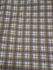 Debbie Mumm SSI Fabric, Plaid, Yellow Red, 2 yds x 44"