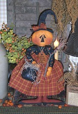 Primitive Olde Salem Broom Co. Witch Doll Paper Pattern 138