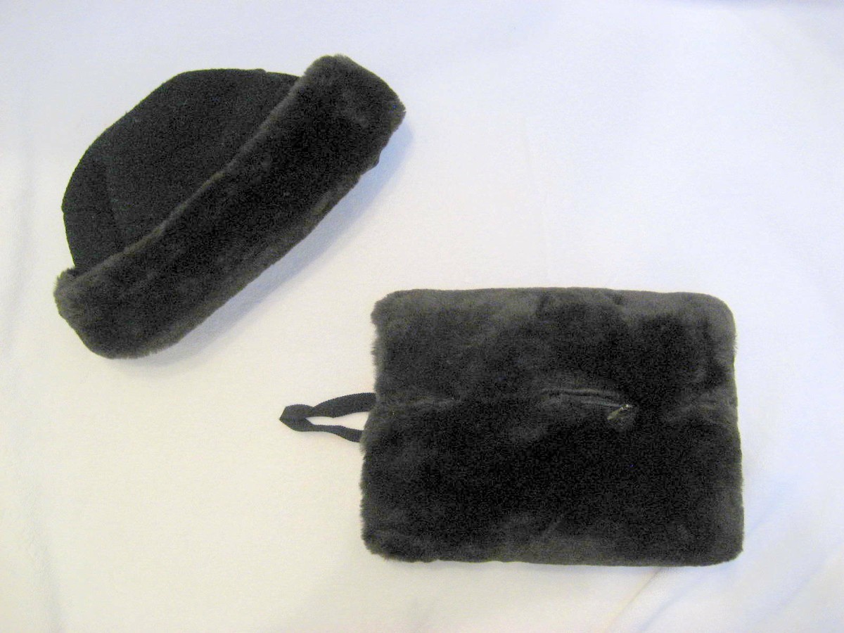 Hopeless Romantic Victorian Trading Co Brown Faux Fur Hat  display picture 2