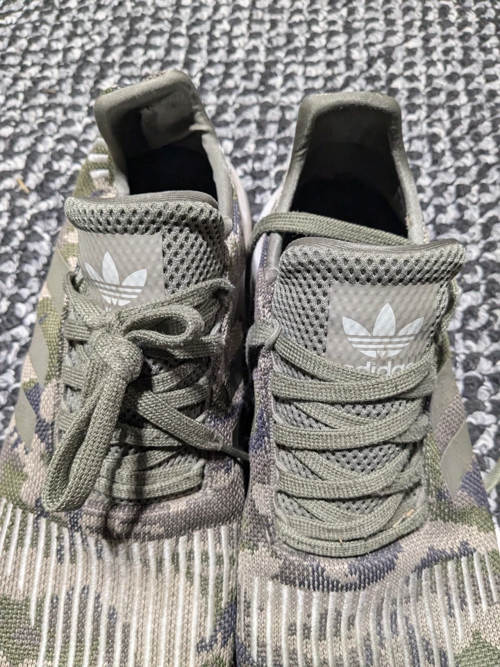 Adidas Swift Run 'Trace Cargo Green Camo Lace Up Running Sneakers Men’s Size 13 - Image 4 of 4