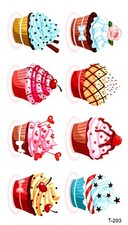 party favor cupcake temporary tattoo