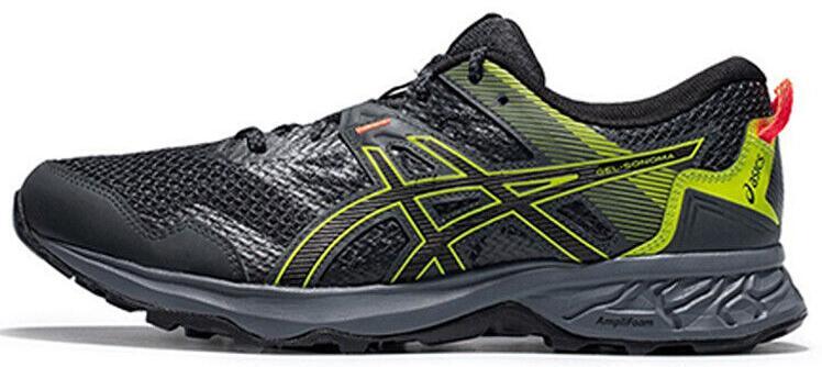Asics Gel Sonoma 5 Trail Running Shoe Graphite Gray-Black-Yellow Mens 8 Asics Gel Sonoma 5 Trail Running Shoe Graphite Gray-Black  main image 4
