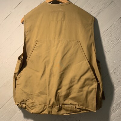 Vtg 70s Columbia Sportswear Vest Fishing Multipocket Mens M w