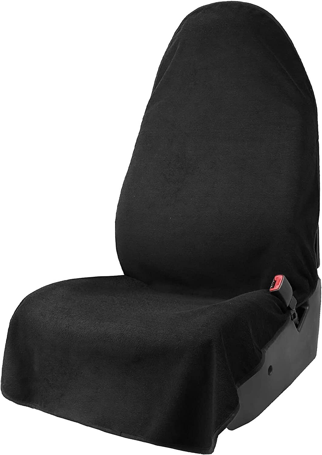Black Waterproof Sweat Towel Seat Cover Universal NonSlip for Car