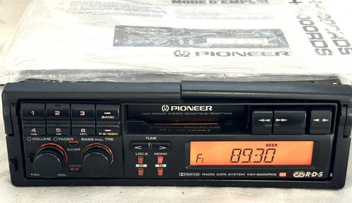 VINTAGE PIONEER KEH-6000 RDSR RADIO PULL OUT CASSETTE PLAYER WITH USER MANUAL - Picture 7 of 13
