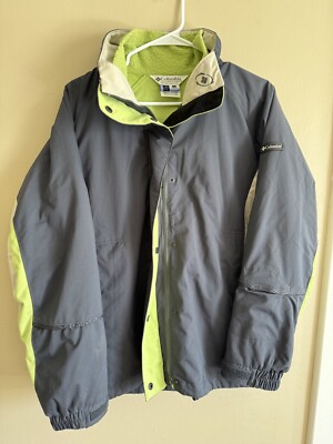 Columbia Jacket Adult Women s Small 3 in 1 Interchange Water Resistant Green