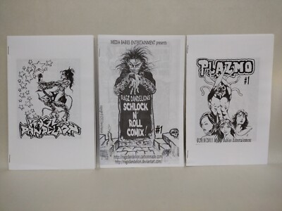 Rags Dandelion Comix 2010 Handmade Horror Comic Ashcan Set Plazmo Schlock N Roll