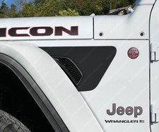 Solid Fender Vent Decals To Fit Jeep Wrangler Gladiator Rubicon Jl Jt 2018-2026