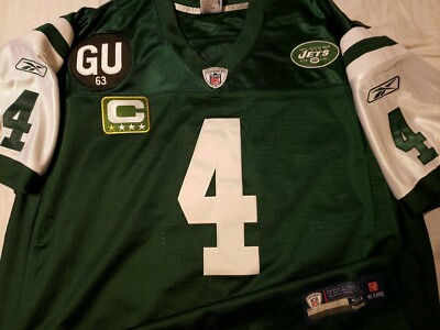 Brett Favre 2008 New York Jets NFL Reebok Authentic Game Jersey