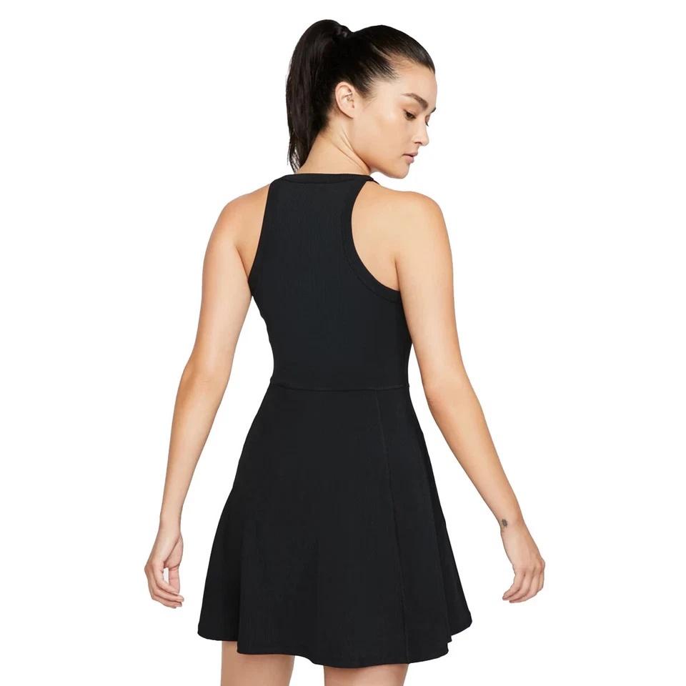 Women's Nike Court Dri-FIT Tennis Dress, Black, Sizes: S, M, L, XL - Image 2 of 4