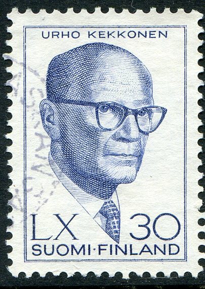 Finland Stamp Scott #375 Pres Urho Kekkonen 1960  