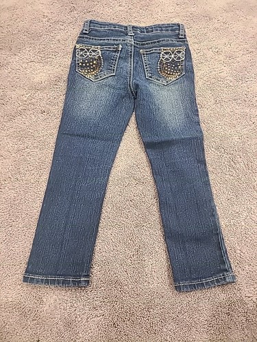 Kids Girls Arizona Jeans Straight Leg Adjustable Waist Size 5T Reg - Picture 7 of 10