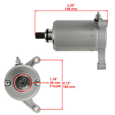 Yamaha Blue ATVs New Starter Motor For Yamaha Big Bear 350 YFM350U - Foto 9