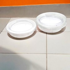 4 Plastic Mealworm Dish Water Dish Reptile Food Leopard Gecko Bearded Dragon