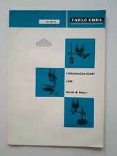 Catalogo Stereomicroscopi Lupe Dt HR 15 Carlo Erba Apparecchi Scientifici 