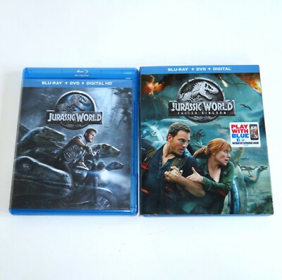 Jurassic World Fallen Kingdom Blu-ray DVD Chris Pratt, Bryce