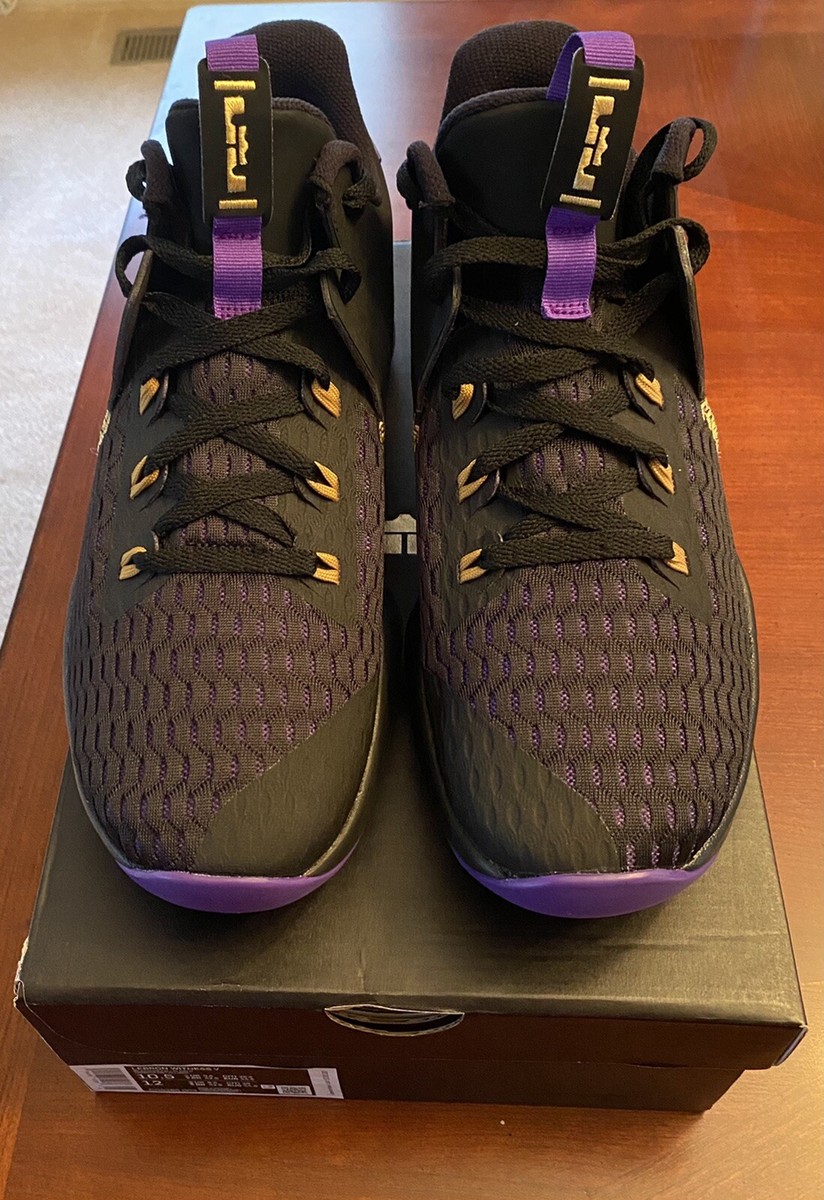 バッシュNike LeBron Witness 5 Lakers（27cm） Nike LeBron Witness 5 Fierce Purple Metallic Gold LA Lakers