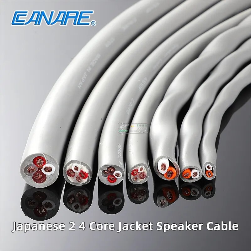 1 meter Japan CANARE HIFI Audio Speaker Cable 2S7F/9F/11F 4S8
