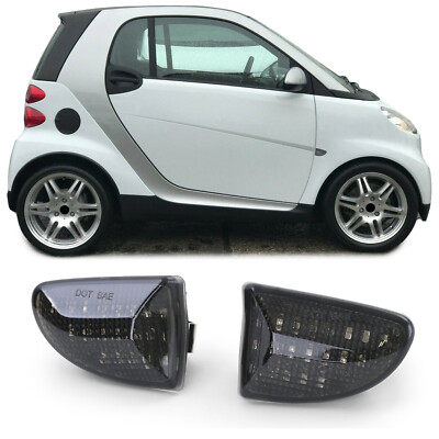 LED Seitenblinker schwarz, für Smart Fortwo Cabrio Coupe 451 ab 07