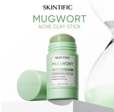5X SKINTIFIC Mugwort Acne Clay Mask Stick Reduces Redness, Inflammation Pore 40g