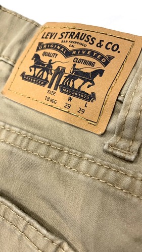 LEVI's 511 Slim Boy's 18 Reg 29x 29 Tan Khaki Jeans - Picture 4 of 6