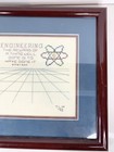 Vintage ENGINEER ENGINEERING Needlepoint Handmade Art Framed 12x12 — photo 4