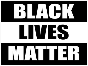 Black Lives Matter - Yard Sign - Double Sided George Floyd ...