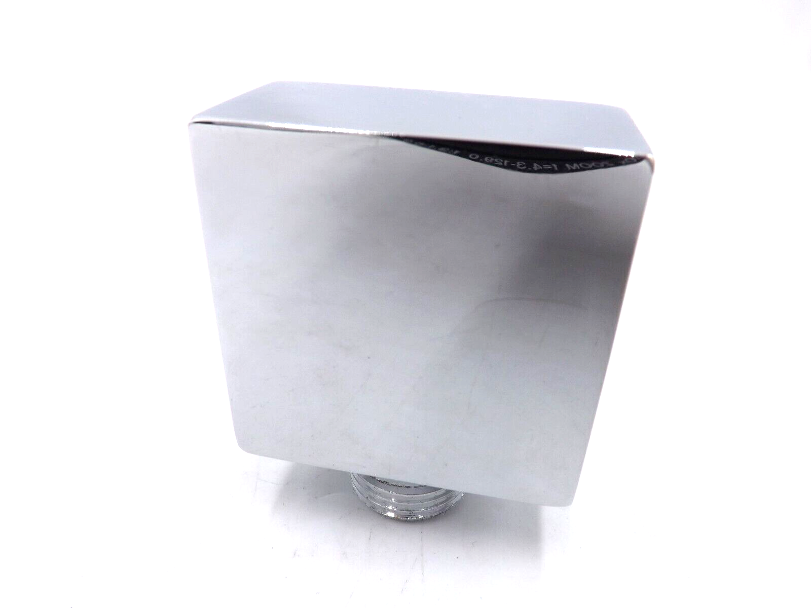 nuie Chrome Square Outlet Elbow - Bathroom Fixture - Silver - Image 2