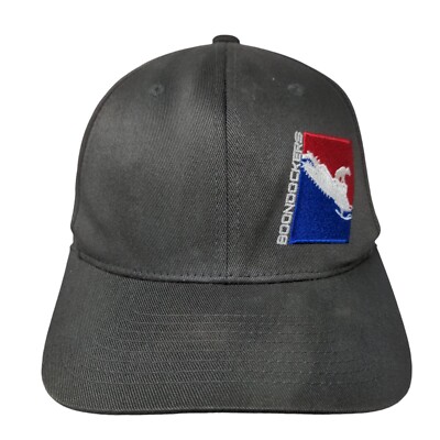 Boondockers Fitted Hat Gray S/M Embroidered Flexfit 6 Panel Port Authority