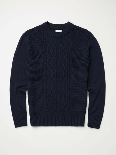 Ben Sherman Men's Cable-Knit Crewneck 