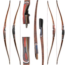 Archery 60'' Traditional Longbow 20-55lbs Takedown Triangle Bow Horsebow Hunting