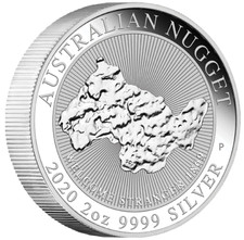 2 UNZEN 999 SILBER - GOLDNUGGET / NUGGET - SILBERMÜNZE - SILBERBARREN