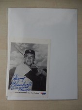 Johnny Blanchard Autographed 5