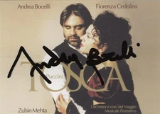 Andrea Bocelli- Signed Photograph