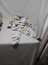 Hyde Eek Graphic Cotton Pajama Long Sleeve Set Halloween Mummy Small 2T Kids