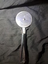 Vintage Ekco Pizza Cutter With Black Handle Stainless Steel USA Made