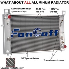 28 W 2row Aluminum Radiator For 1999-2013 Chevy Silverado Gmc Sierra 1500 2500