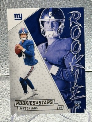 Jaxson Dart #10 2025 Panini Rookies & Stars Rookie Exclusive RC Giants QB