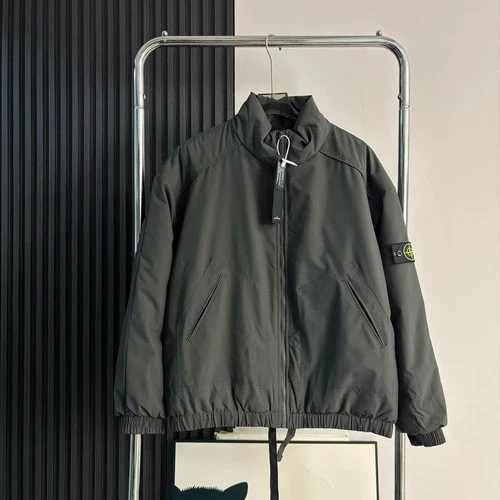 Stone Island Padded Jacket Stand Collar Men's Size XL Dark gray Outerwear - product listing photo