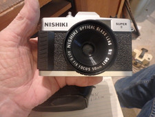 4G -vintage NISHIKI Super II camera qw/ case w/ 50mm 1:6 lens untested