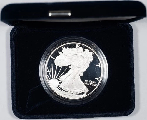 2005-W Proof American Silver Eagle 1oz .999 Fine - No Box or COA