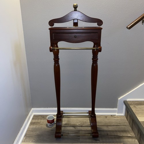 Vintage Bombay Co. Gentleman's Butler Valet Floor Stand Suit Hanger 2003 HTF