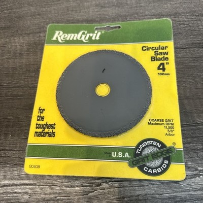 GC408 RemGrit Circular Saw Blade, 4'' x 5/8''