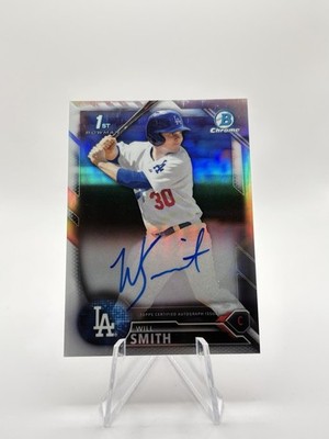 2016 Bowman Draft Will Smith Chrome Refractor Auto /499 1st Prospect Dodgers
