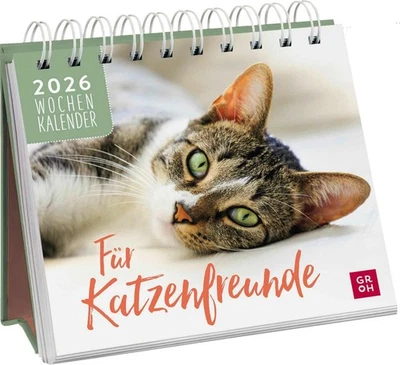 Mini-Wochenkalender 2026: Für Katzenfreunde Groh Verlag