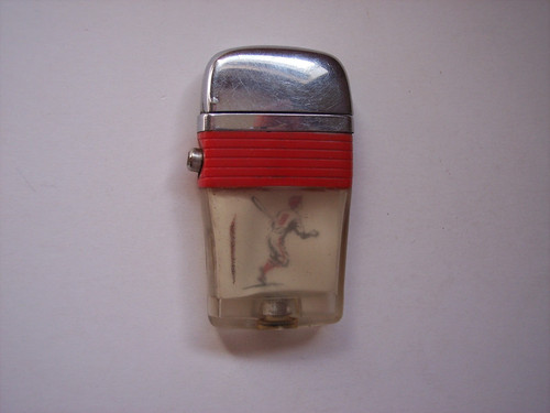 Vintage Scripto VU Lighter with Baseball Player See Pics Read description
