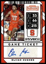 2020 Panini Contenders Draft Picks #89 Elijah Hughes Game Ticket Purple #/99