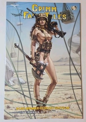 GRIMM FAIRY TALES 2023 ARMED FORCES Edition C Variant Zenescope Nm+ New